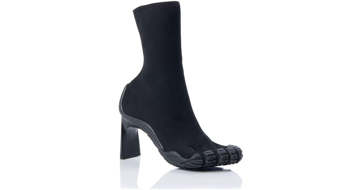 Balenciaga Women's Toe Knit Booties in Black | Lyst