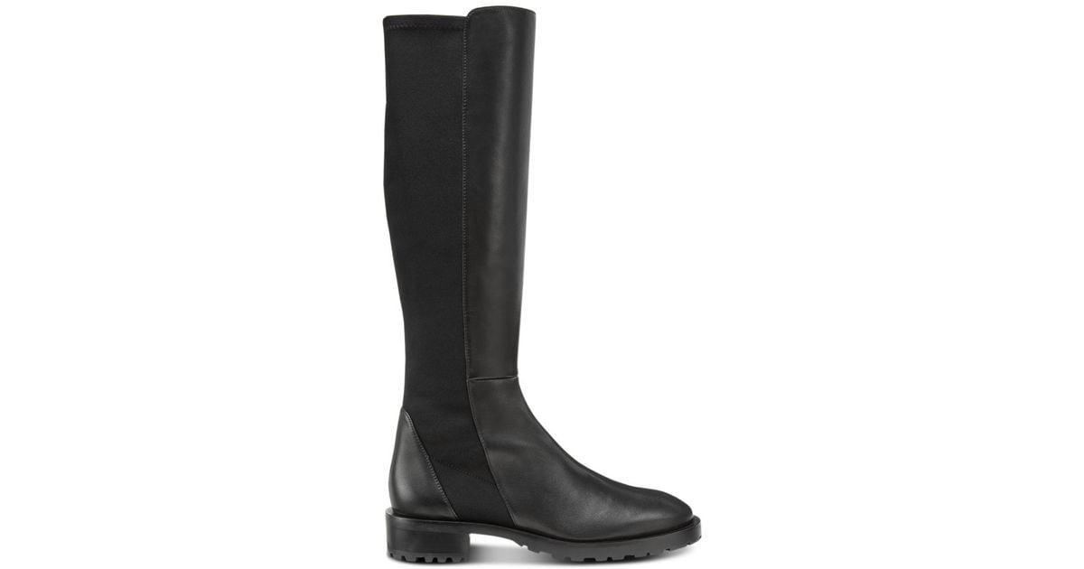 Stuart Weitzman 5050 Leather Lugsole Knee Boots in Black Lyst