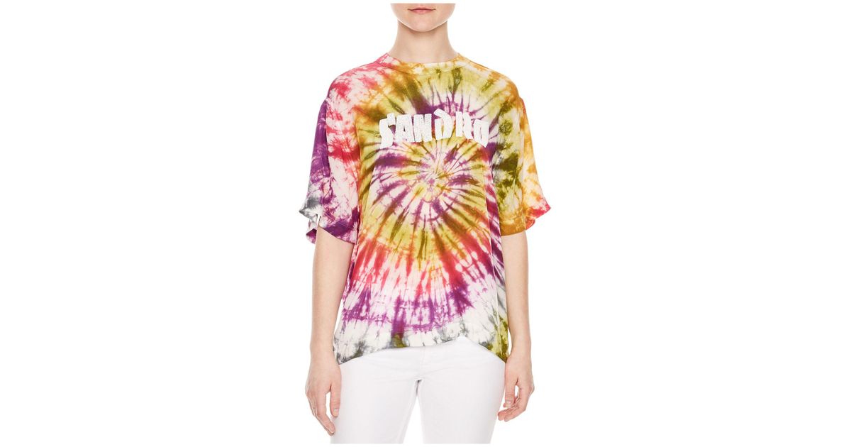 sandro tie dye sweatshirt