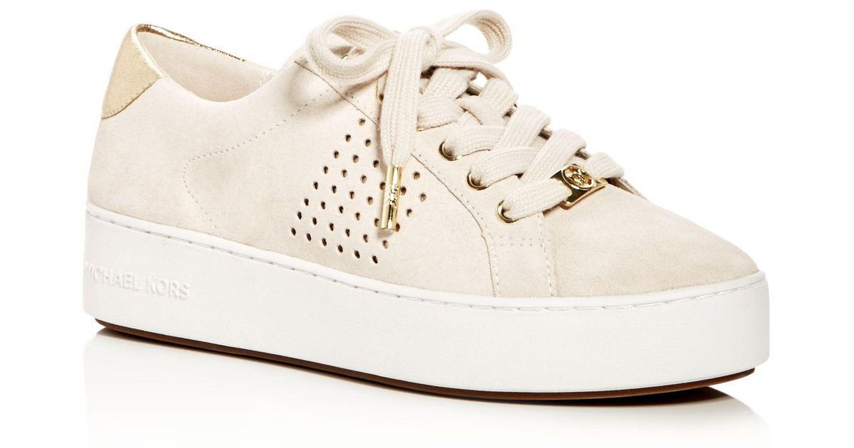 MICHAEL Michael Kors Poppy Platform Lace Up Sneakers - Lyst