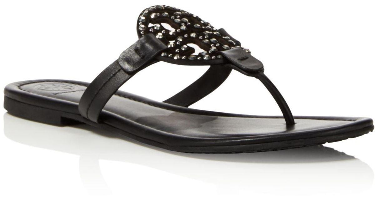 embellished tory burch sandals