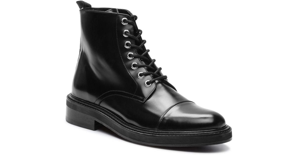 Commando Lace-up Leather Boots 