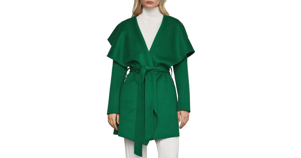 bcbg margaret hooded wrap coat