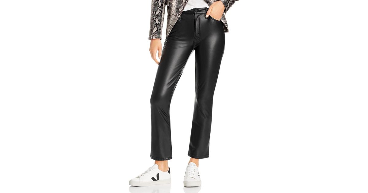 Mother The Insider Faux - Leather Ankle 