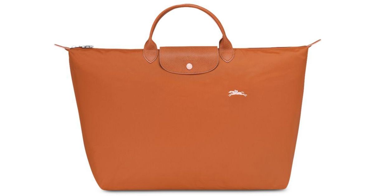 Longchamp Brown Le Pliage Club Large Nylon Travel Bag Longchamp Brown Le Pliage Club Large Nylon Travel Bag