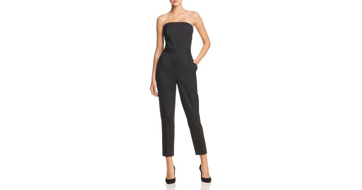 theory city strapless jumpsuit