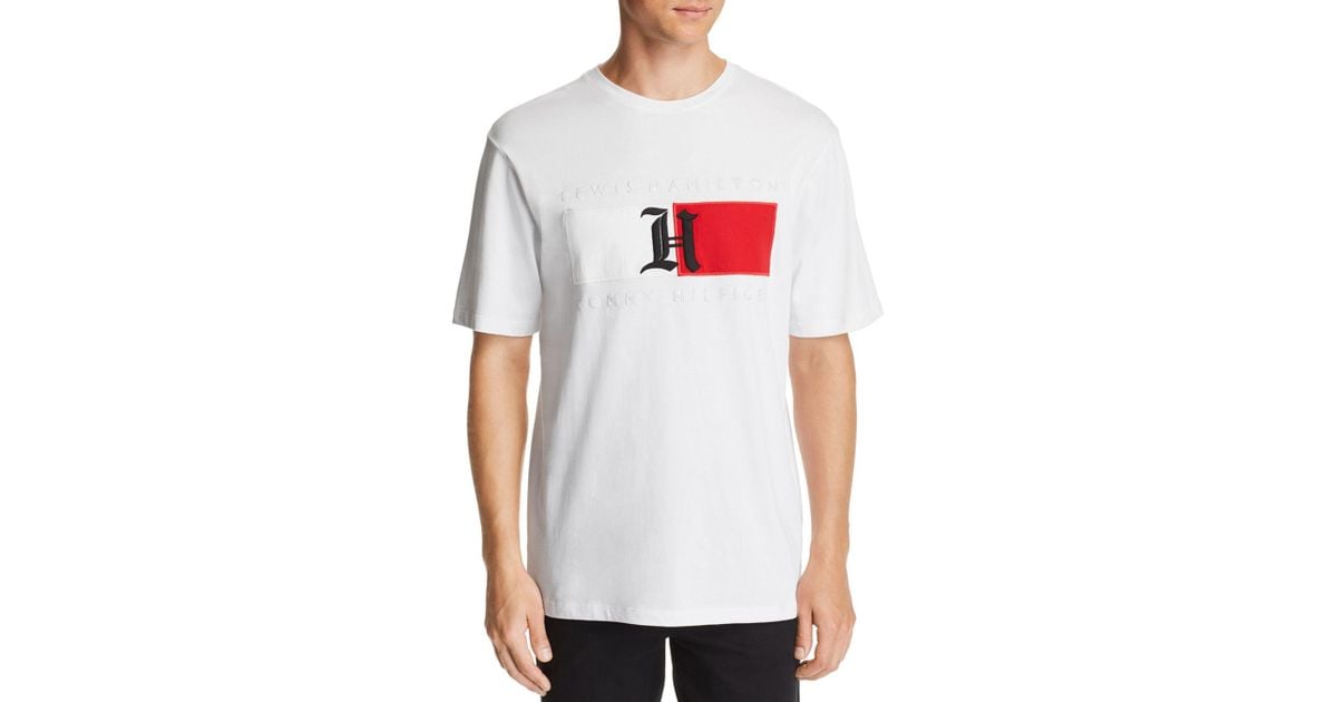 lewis hamilton flag logo tee