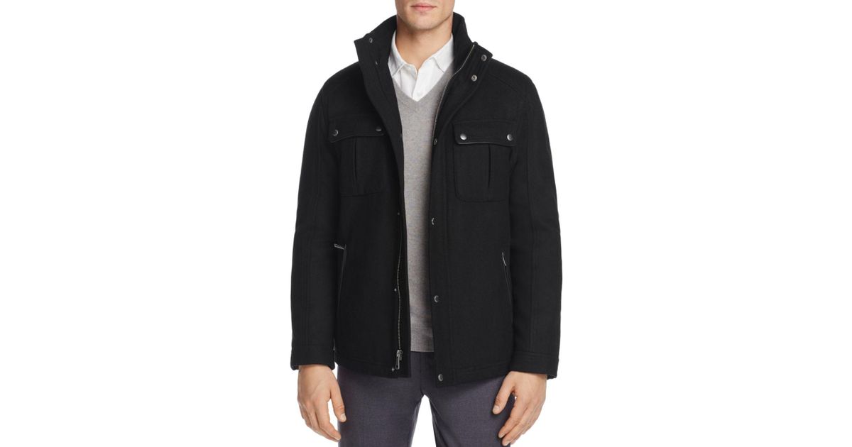 Cole Haan Melton Wool Trucker Jacket in 