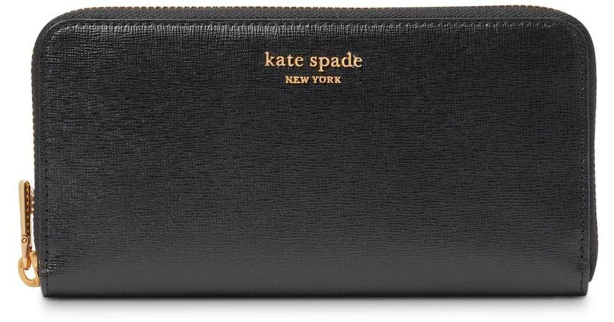 Kate Spade Morgan Saffiano Leather Zip Around Continental Wallet in ...