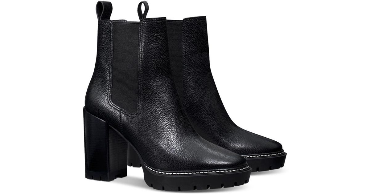 rubber sole heel boots