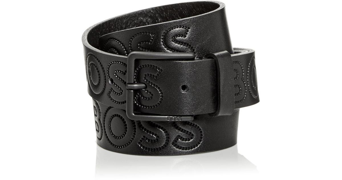 hugo boss logo belt
