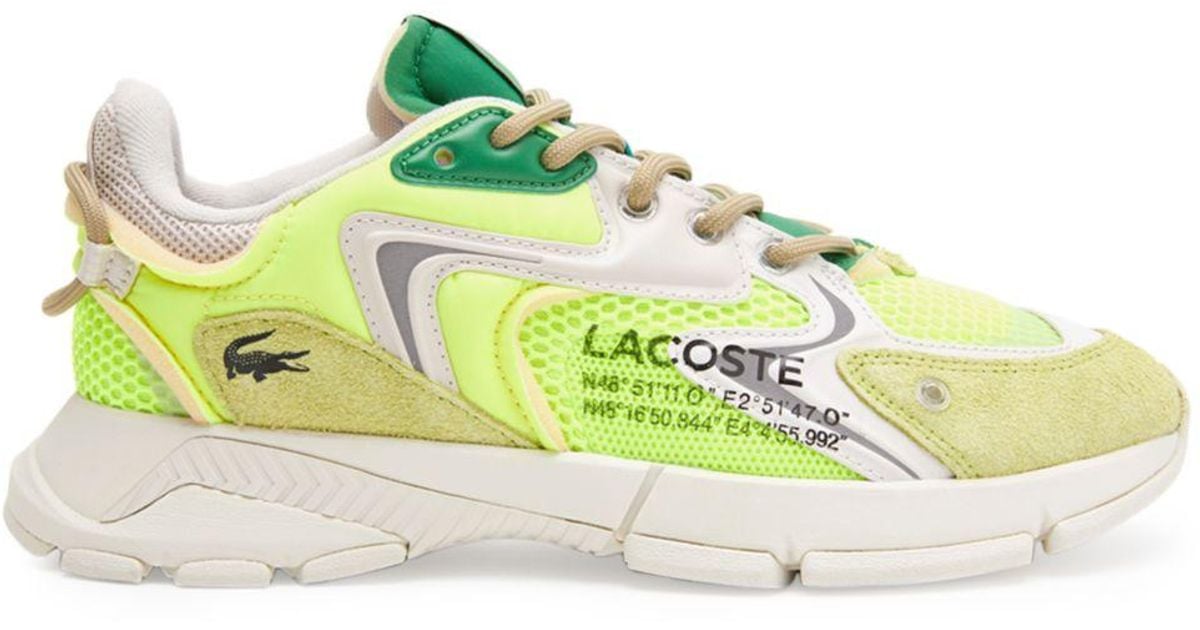 Lacoste L003 Neo Lace Up Sneakers in Green for Men | Lyst