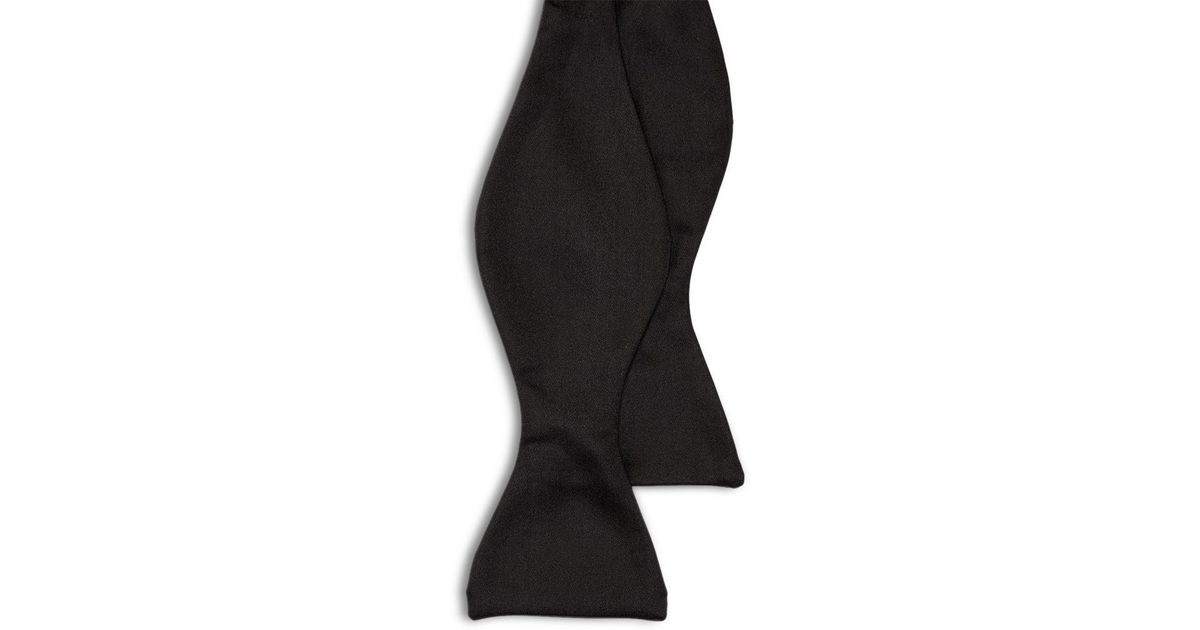 Polo Ralph Lauren Silk Satin Bow Tie in Black for Men | Lyst