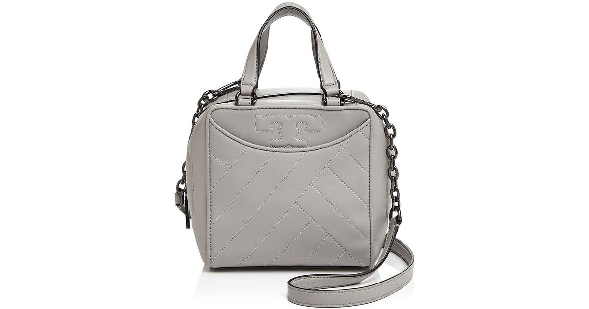 alexa topstitched leather shoulder bag