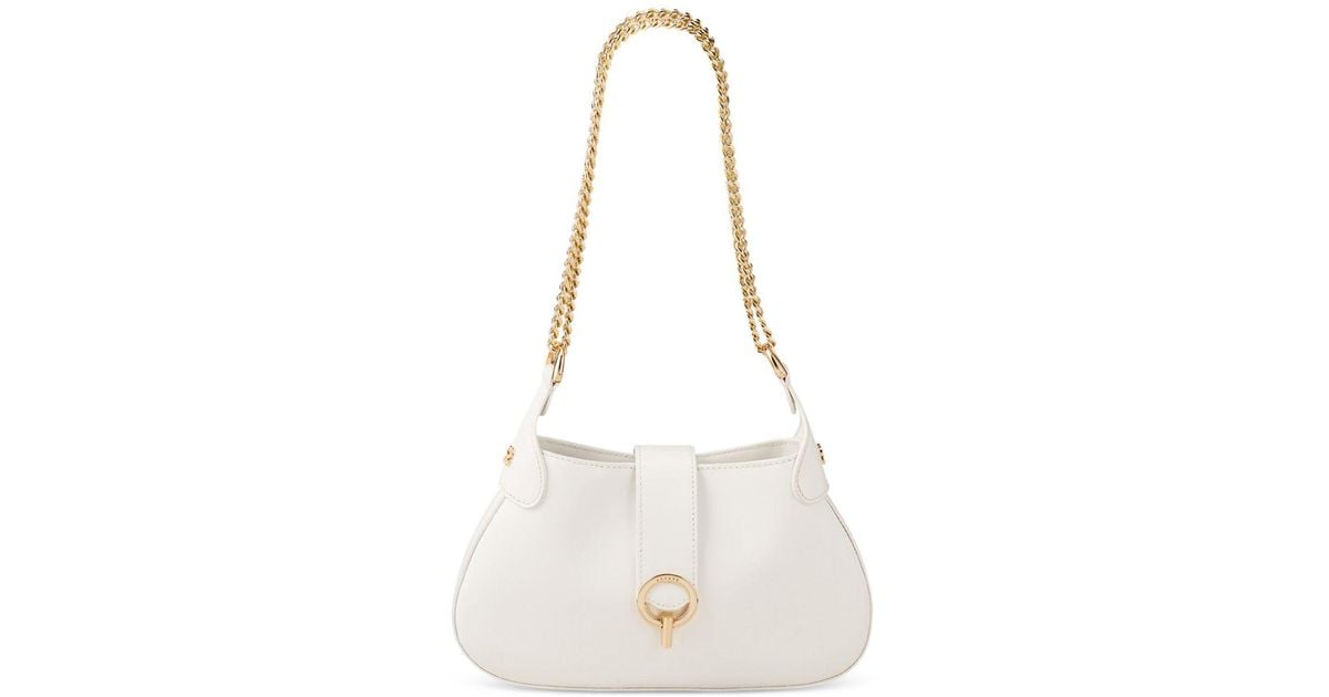 Sandro Sweet Janet Chain Leather Shoulder Bag in White | Lyst Canada