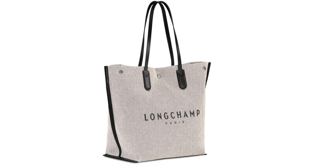 Longchamp Essential Toile Large Canvas Tote - Lyst