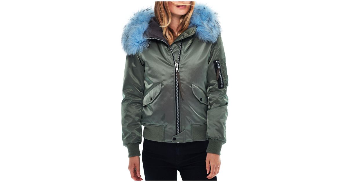 sam bomber jacket with fur