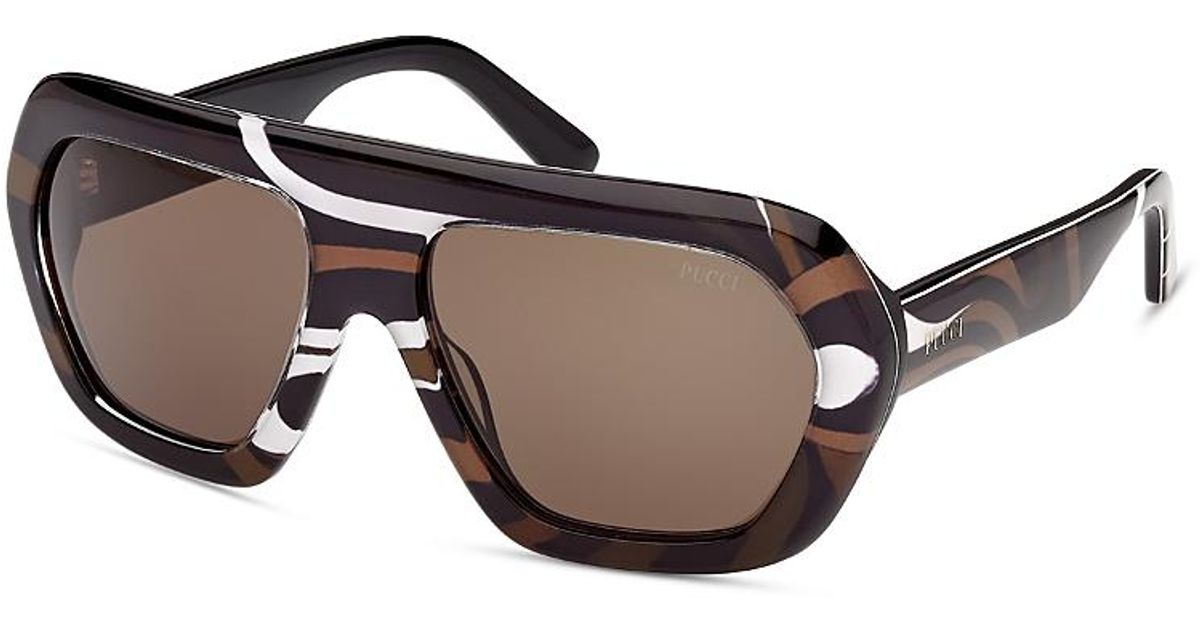 Pucci 58MM Geometric Sunglasses Emilio Pucci Pucci 58MM Geometric Sunglasses | Grailed main image 4