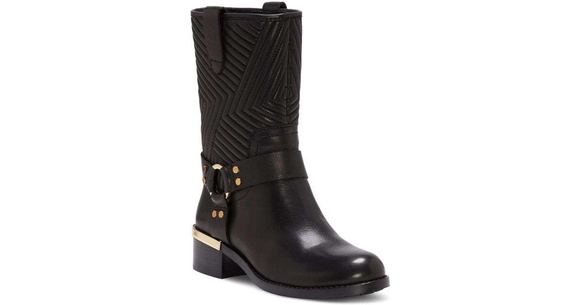 vince camuto women's walden round toe leather booties