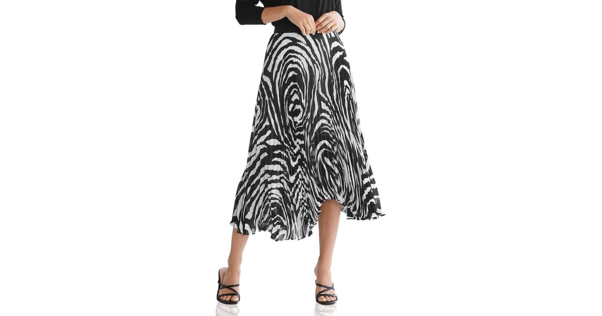 bailey print pleated dress