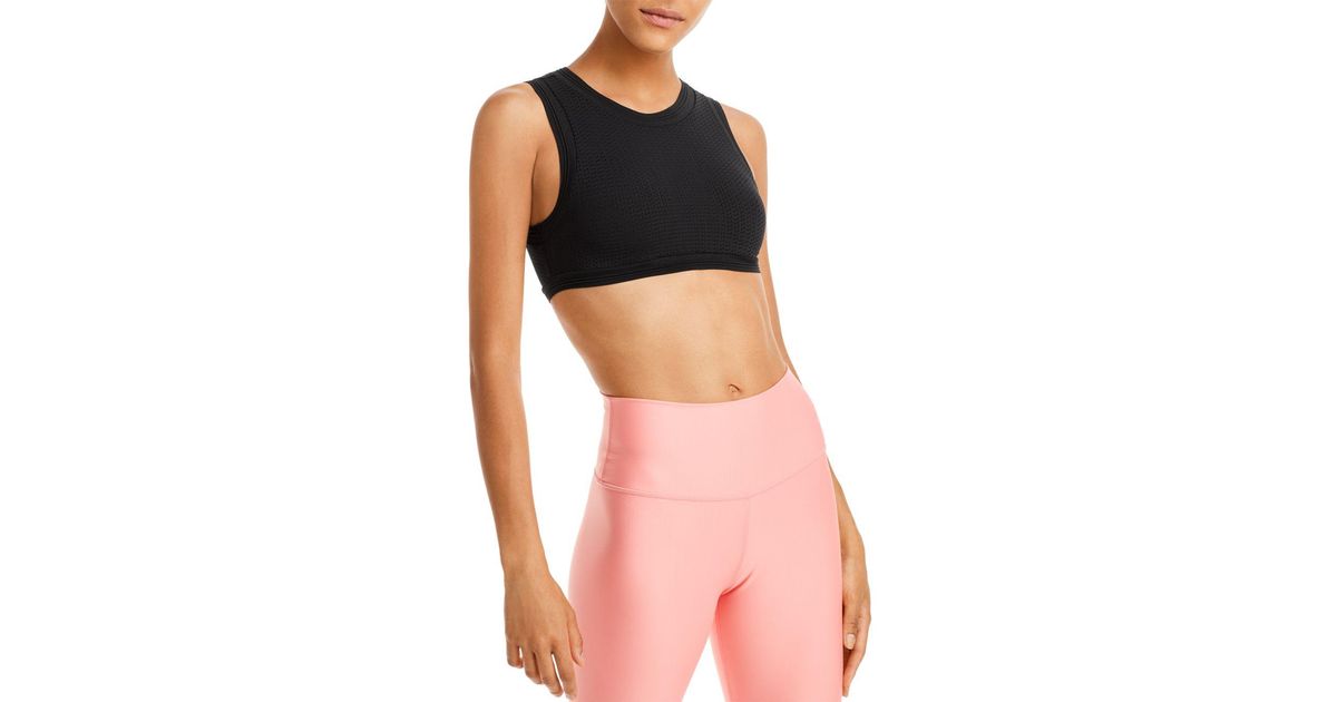 Alo Yoga Sheer Mesh All Star Bra Tank in Black Lyst Canada