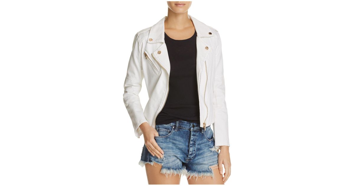 blank nyc white denim jacket
