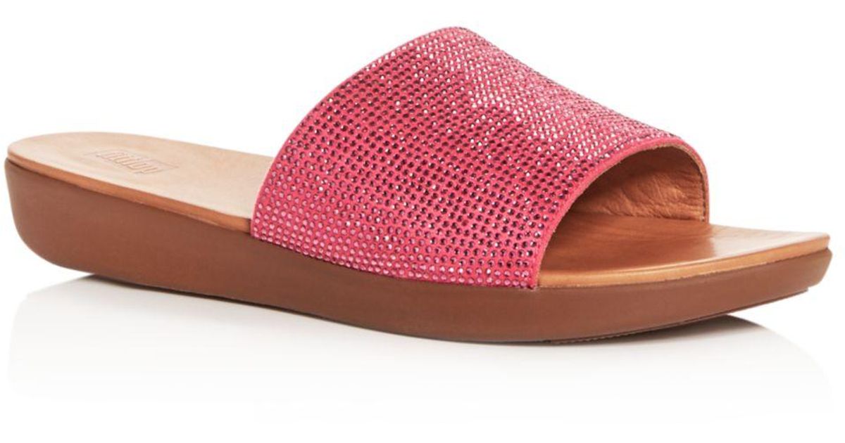 sola leather slides