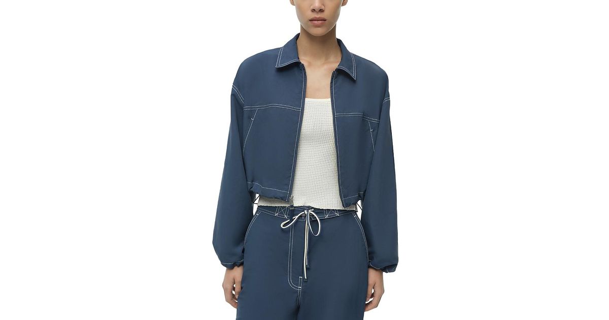 Jonathan Simkhai Colsen Jacket in Blue | Lyst