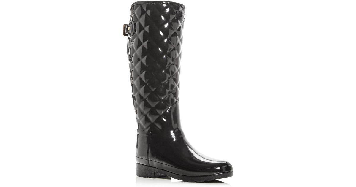 hunter quilted rain boots