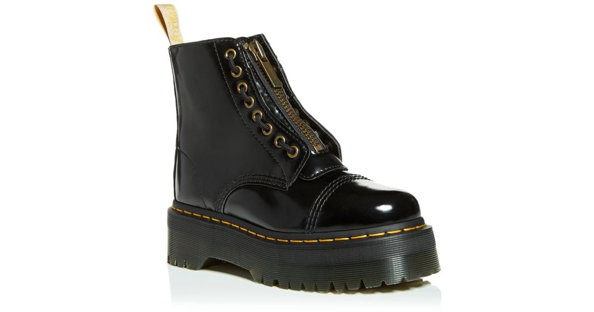 Dr. Martens Synthetic Vegan Sinclair Platform Combat Boots in Black Lyst