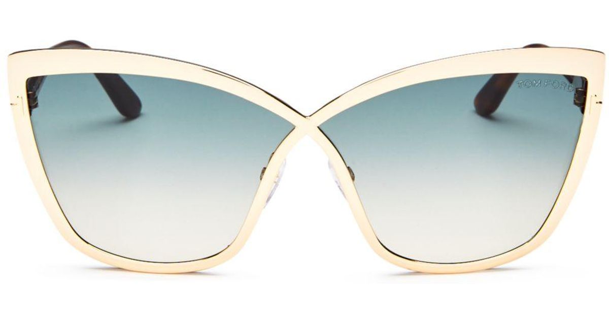 Tom Ford Women's Sandrine Cat Eye Sunglasses - Lyst