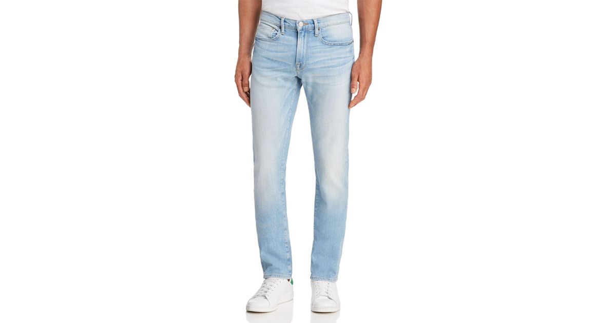 FRAME Denim L'homme Slim Fit Jeans In Finn in Blue for Men | Lyst