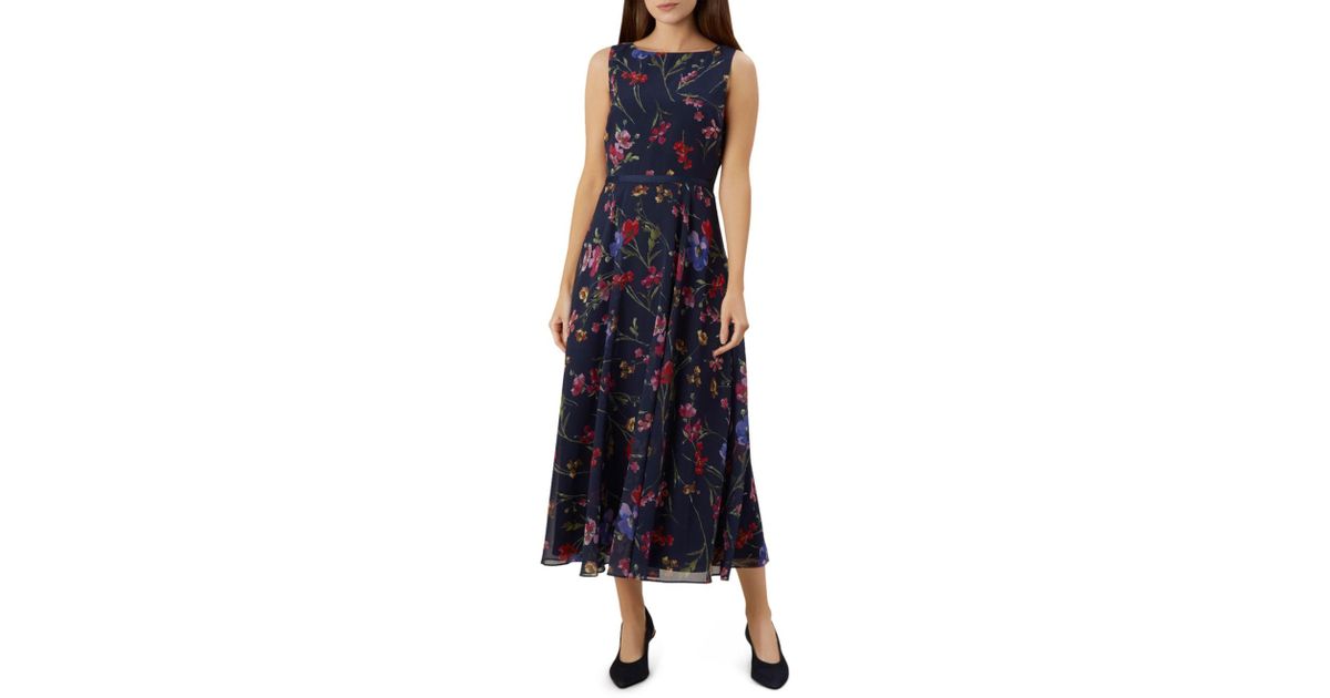 hobbs carly dress navy multi