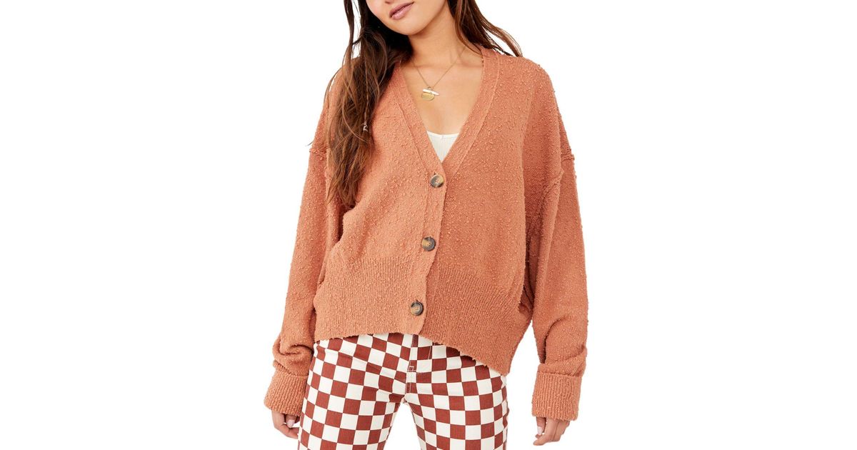 Free People Cotton Found My Friend Cardigan Lyst Free People Cotton Found My Friend Cardigan Lyst