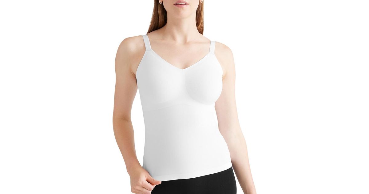 KNIX Wear Luxelift V Neck Tank in White | Lyst