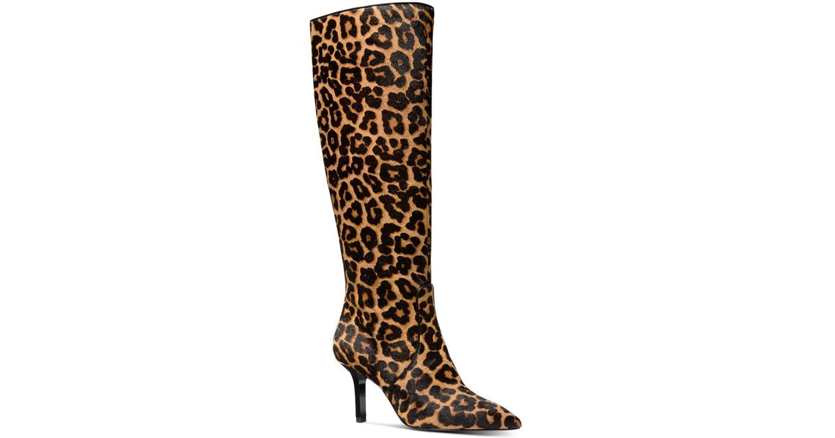michael kors animal print boots