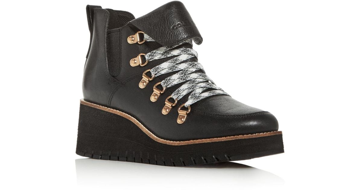 cole haan wedge booties