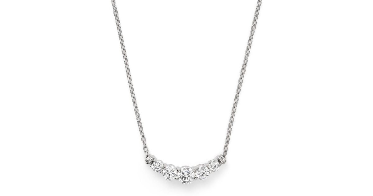 5 stone diamond pendant