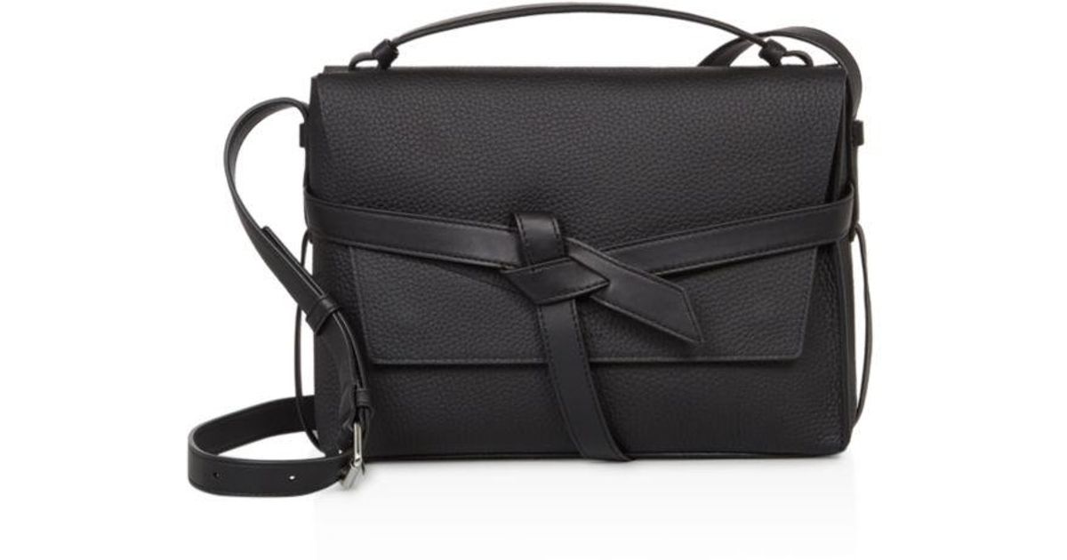 all saints cami leather shoulder bag
