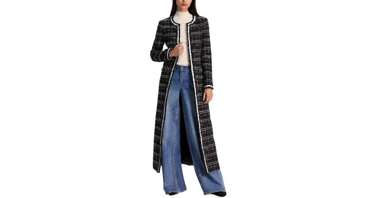 Alice + Olivia Kidman Long Jacket in Blue Lyst UK