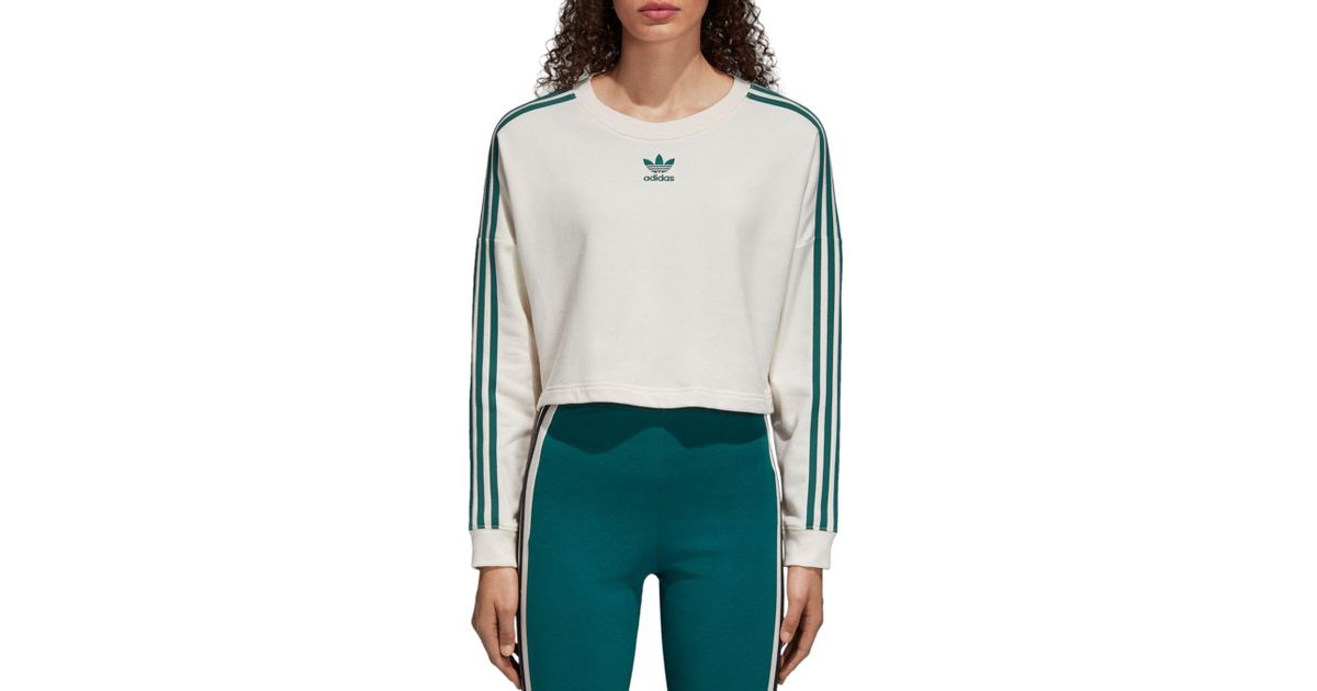 women's adidas originals adibreak cropped sweatshirt