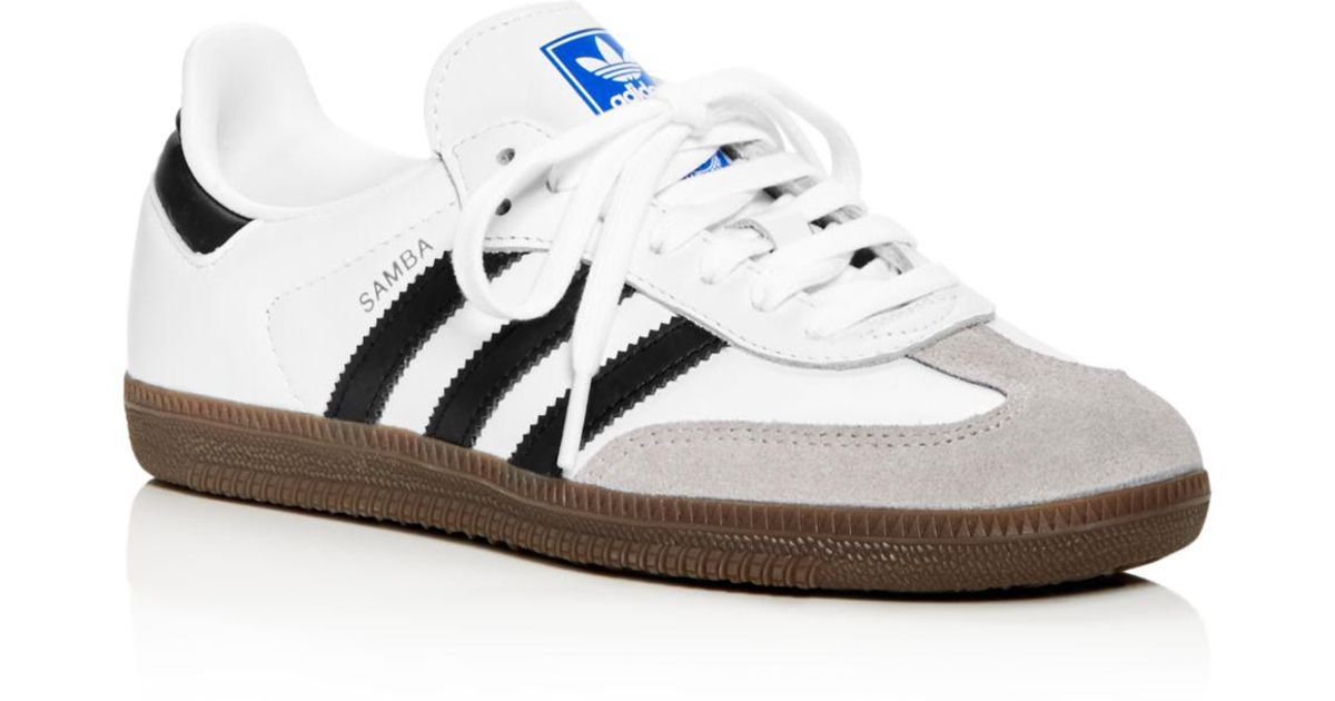 adidas Women's Samba Og Leather & Suede Lace Up Sneakers in White | Lyst