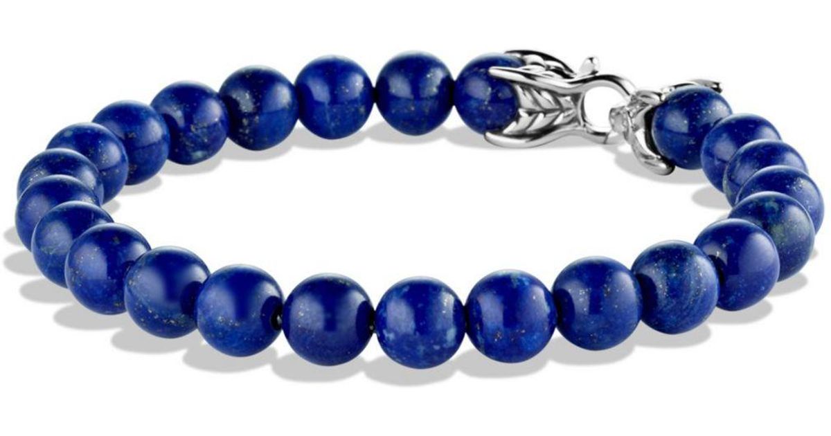 David Yurman Spiritual Beads Bracelet With Lapis Lazuli in Blue/Silver