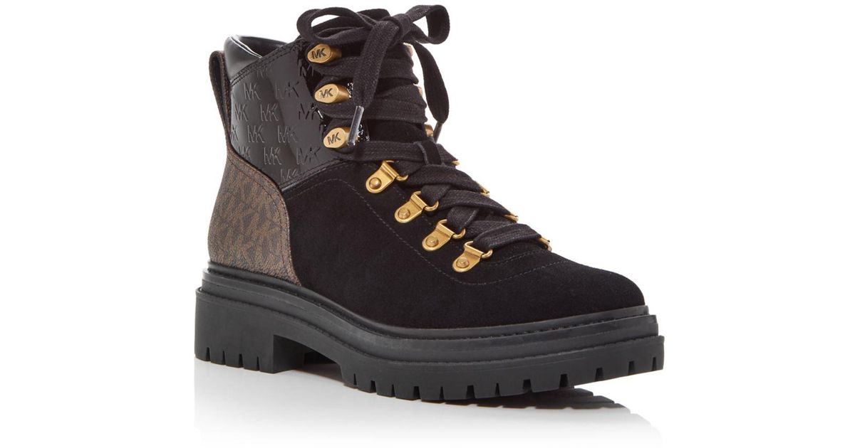 MICHAEL Michael Kors Micheal Micheal Kors Dempsey Hiking Boots in Black ...