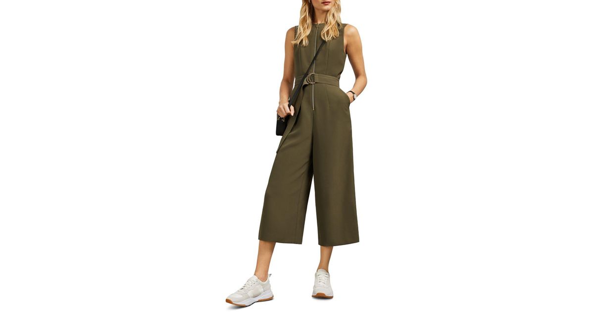 ted baker khaki jumpsuit
