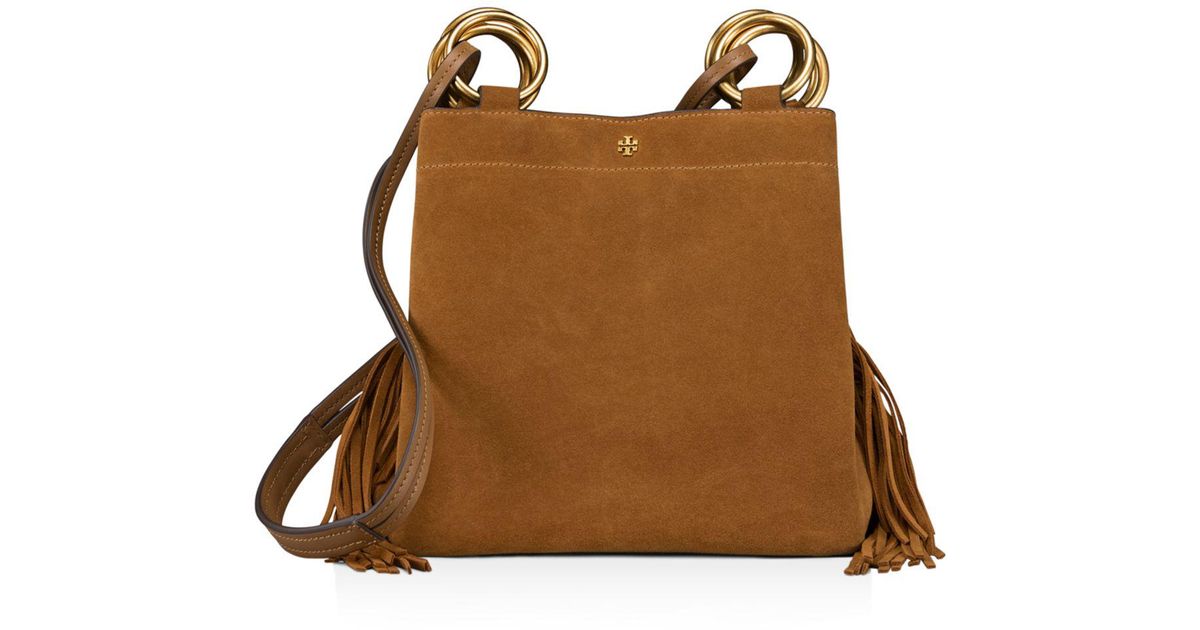 tory burch farrah fringe small tote