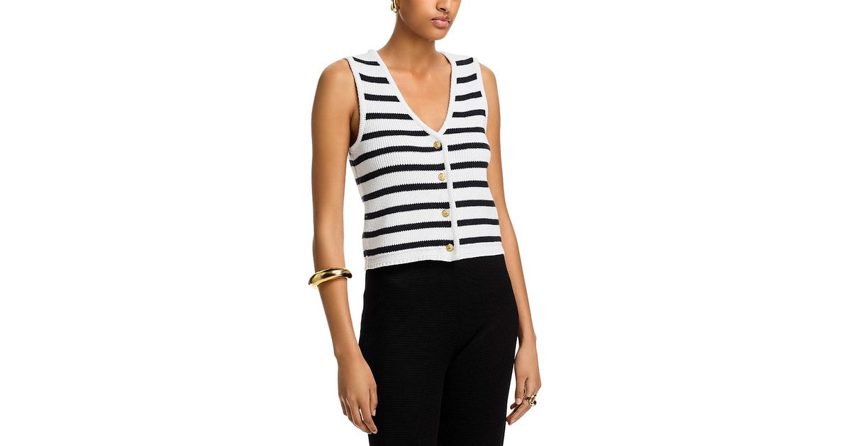 Lyra Stripe Accented Sweater Vest main image 0