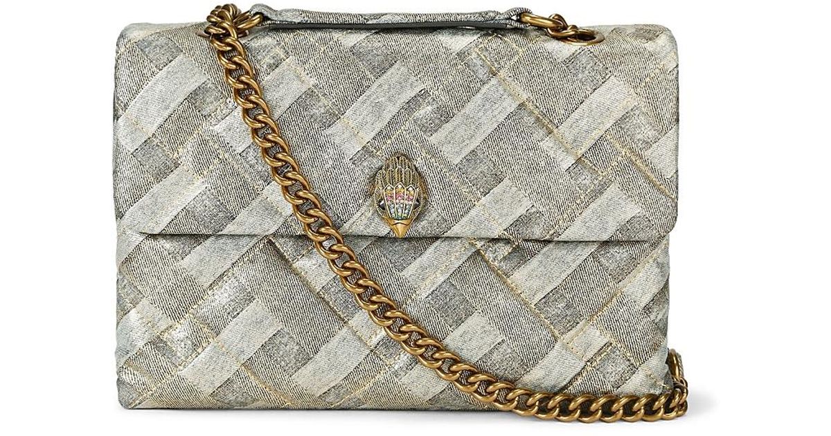 Rusty Geiger Kurt Geiger Large Kensington Soft Bag in Gray | Lyst