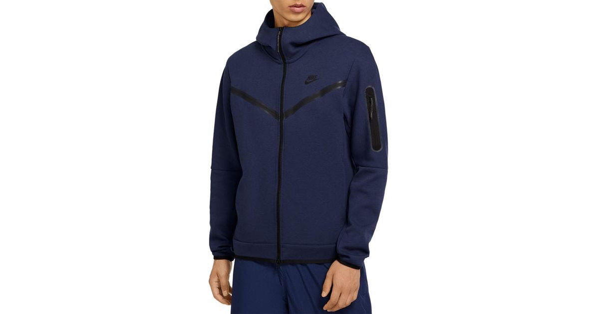 Nike Sportswear Full Zip Tech Fleece Hoodie in Midnight Navy (Blue) for