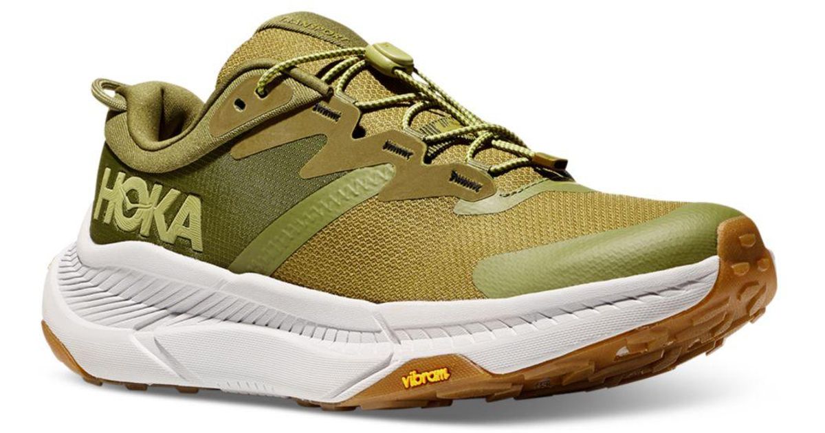 Hoka One One Transport Water Resistant Lace Up Sneakers in Green for